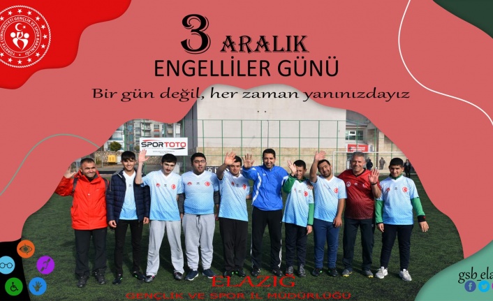 Gençlik Spor İl Müdürü Abdulsamet Eren’den “ 3 Aralık Dünya Engelliler Günü ” Mesajı