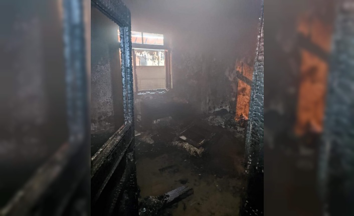 Elazığ’da metruk evde korkutan yangın