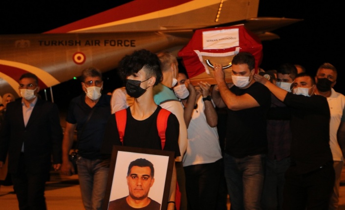 Pilot Serkan Mirzaoğlu’nun cenazesi memleketi Elazığ’a getirildi