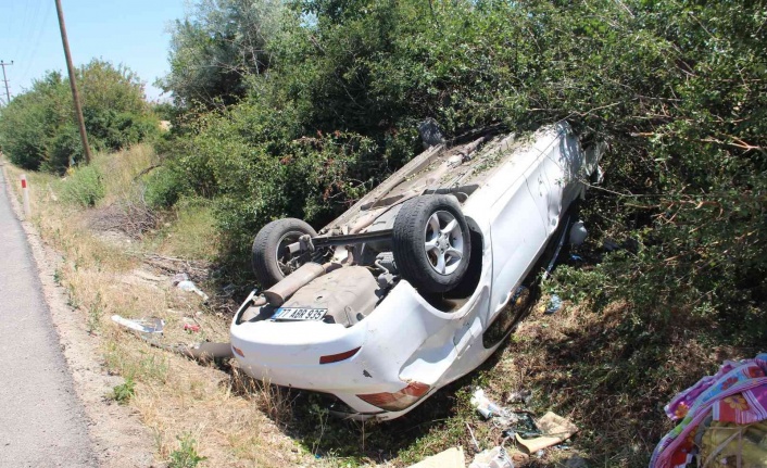 Elazığ’da otomobil takla attı: 6 yaralı