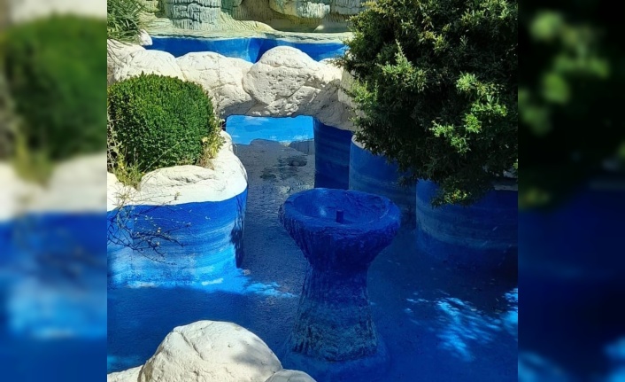 Elazığ Belediyesinden süs havuzları temizliği