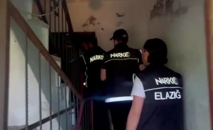 Elazığ’da uyuşturucu tacirlerine operasyon: 10 gözaltı
