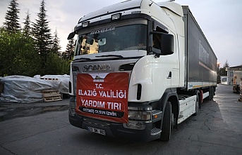 Deprem bölgesi Elazığ'dan İzmir’e 3 tır yardım daha