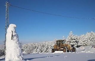 Elazığ’da kar nedeniyle 198 köy yolu kapandı