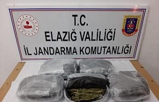 Ankara’ya gönderilen uyuşturucu Elazığ’da...