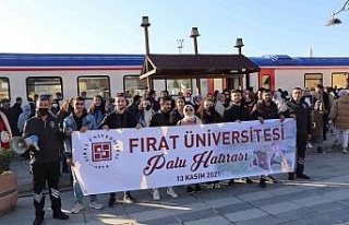 Fırat Üniversitesi’nden tren yolculuğu ve Palu...