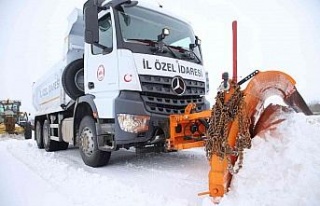 Elazığ’da kar nedeniyle 21 köy yolu ulaşıma...