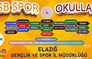 Elazığ’da GSB Spor Okulları kayıtları başladı