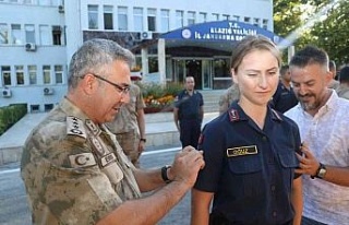 Elazığ İl Jandarma Komutanlığında rütbe terfi...
