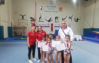 Cimnastikte Elazığ takımı 2. oldu